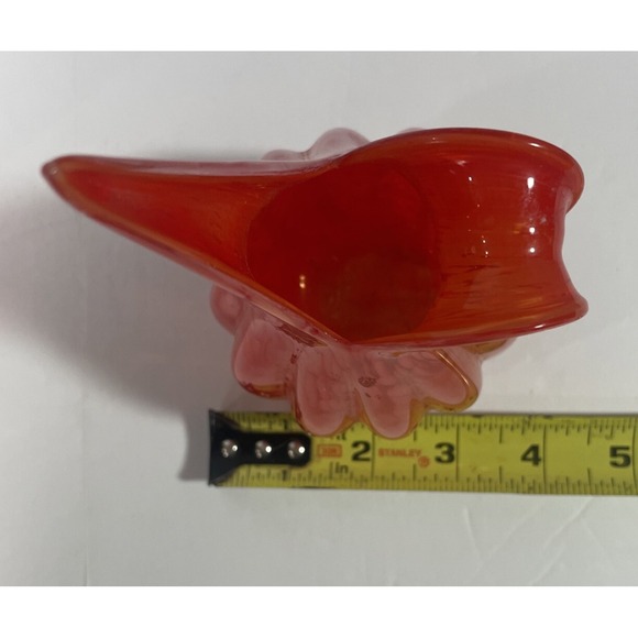 Lefton Hand Blown Coral Swirl Mcm Pitcher 1960's - Picture 7 of 7